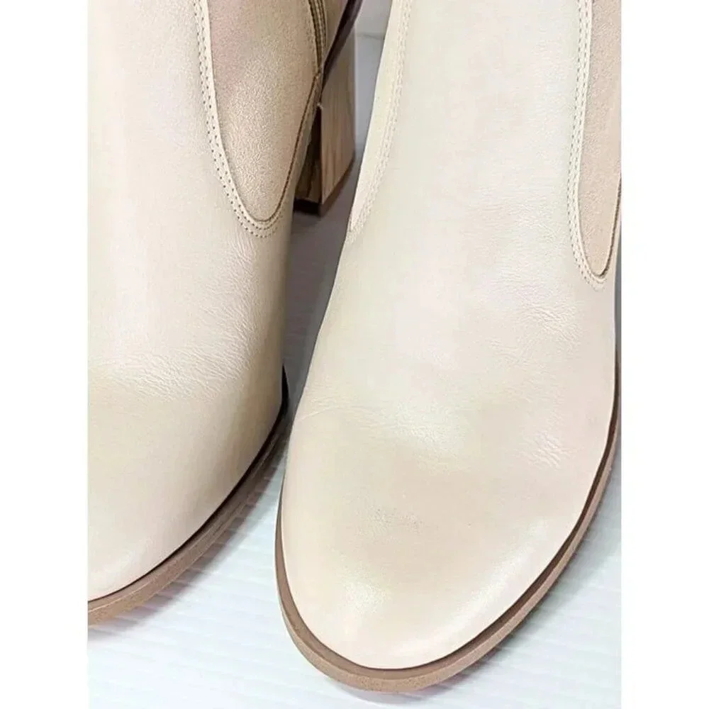 Splendid Women's Meadow Knee High Boots In Tapioca Suede Size 7.5 (MSRP $225)
